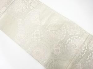 流水に華紋織り出し　袋帯